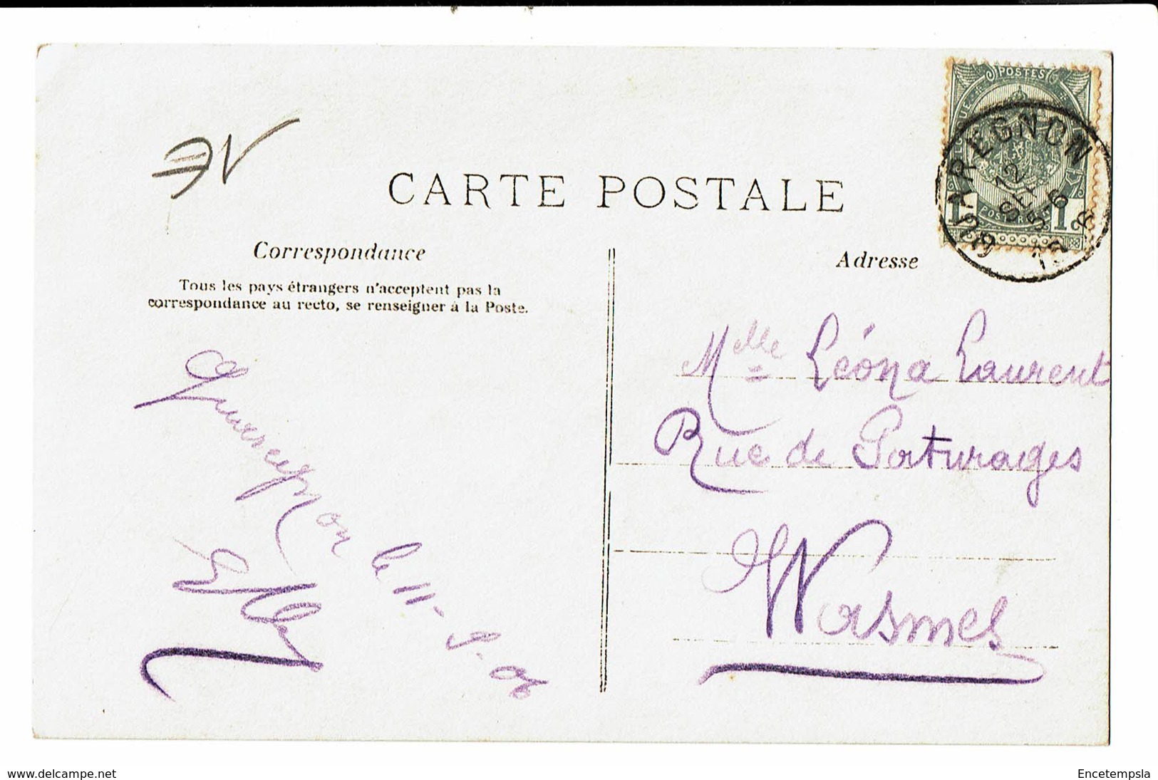 CPA - Carte Postale-Belgique Faire Part De Naissance-1906-VM4510 - Autres & Non Classés