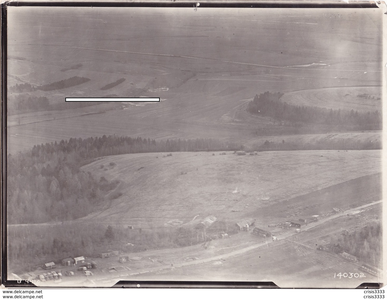 Photo Aérienne Campement à L'arrière 1914 1918 Avion Aviation WWI 1.wk - Guerre, Militaire