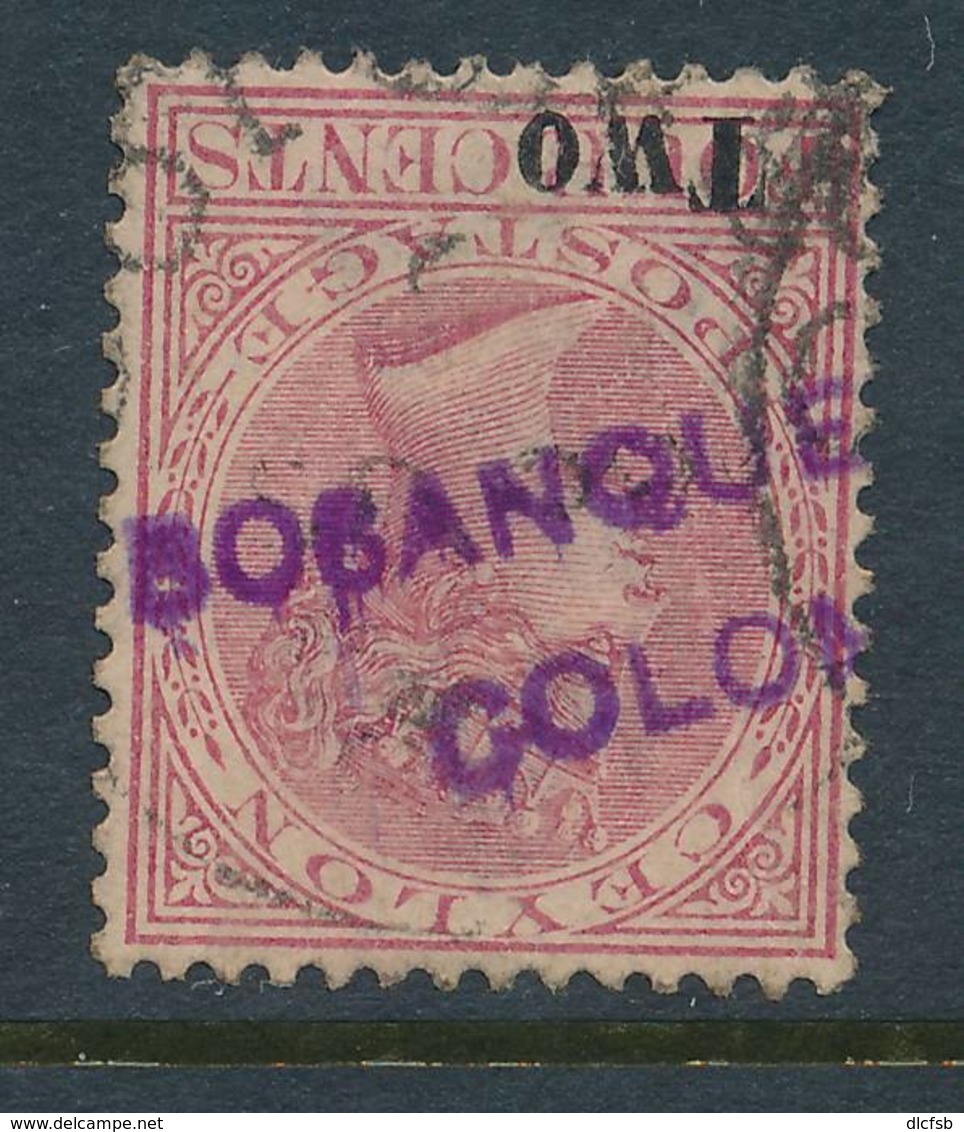 CEYLON, Firm Chop BOSANQUET & Co On Q Victoria Stamp - Ceylan (...-1947)