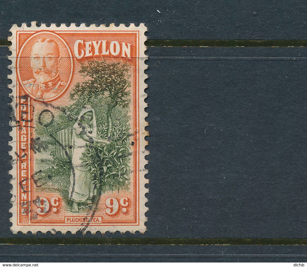 CEYLON, Perfin  G.F. - Ceylon (...-1947)