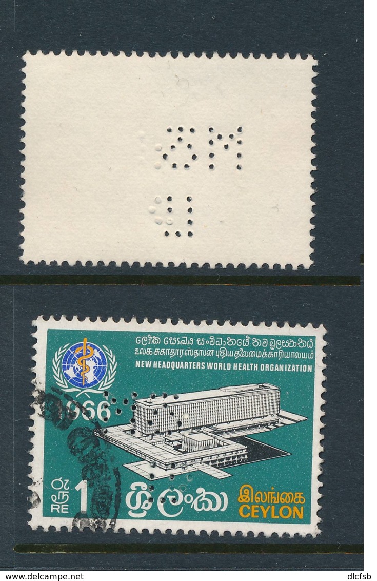 CEYLON, Perfin  M & Co Ld - Ceylon (...-1947)