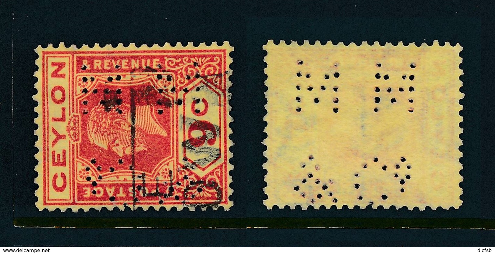 CEYLON, Perfin  MM & Co - Ceylon (...-1947)