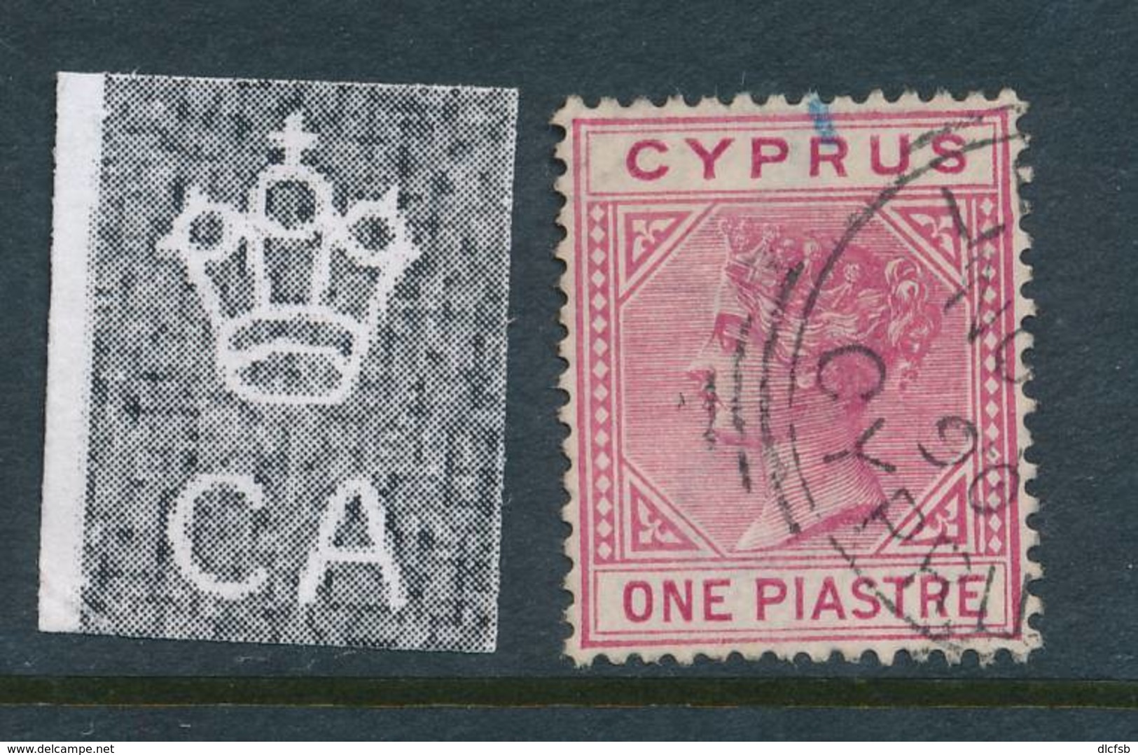 CYPRUS, 1882 1 Pi (DIE I) Very Fine - Cyprus (...-1960)