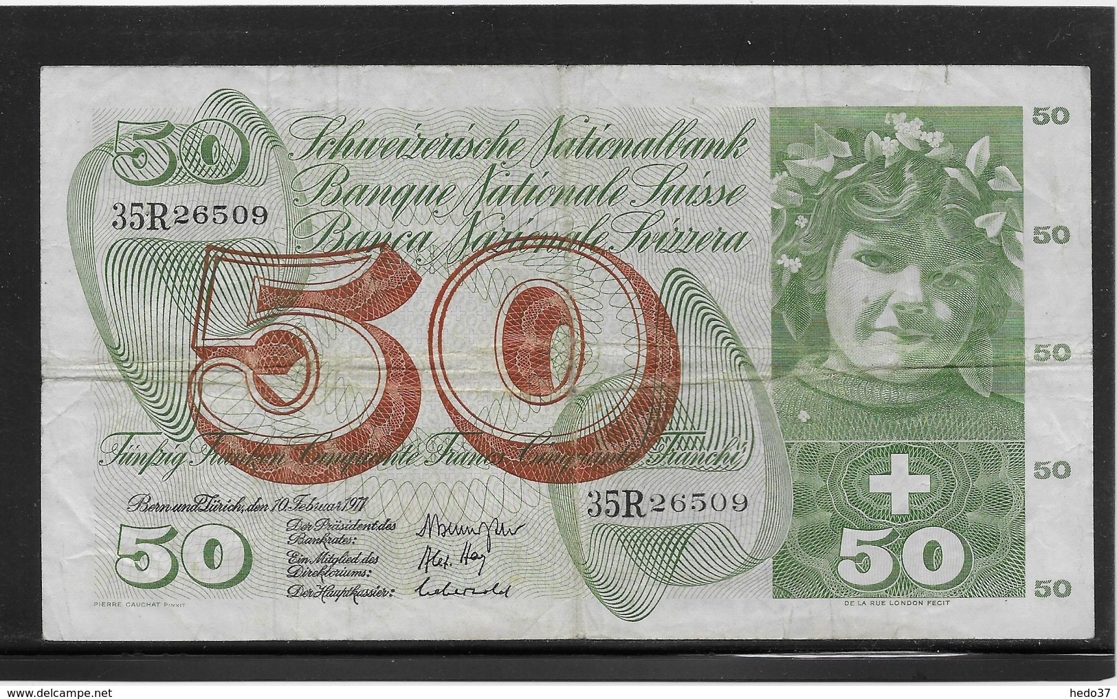 Suisse - 50 Francs - Pick N°48k - TB - Suiza