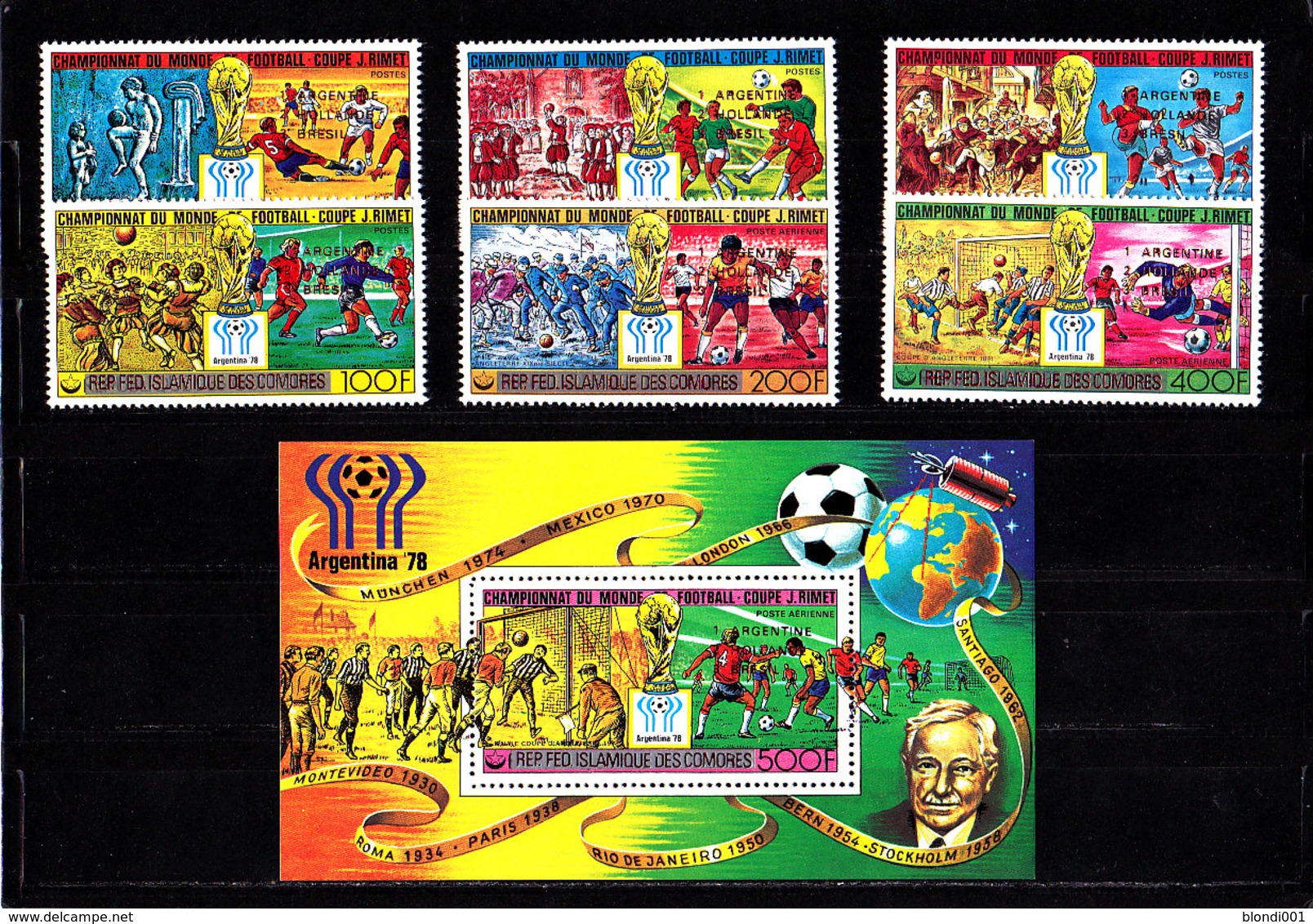 Soccer World Cup 1978 - Football - COMORES - S/S+Set Red Ovp MNH - 1978 – Argentina