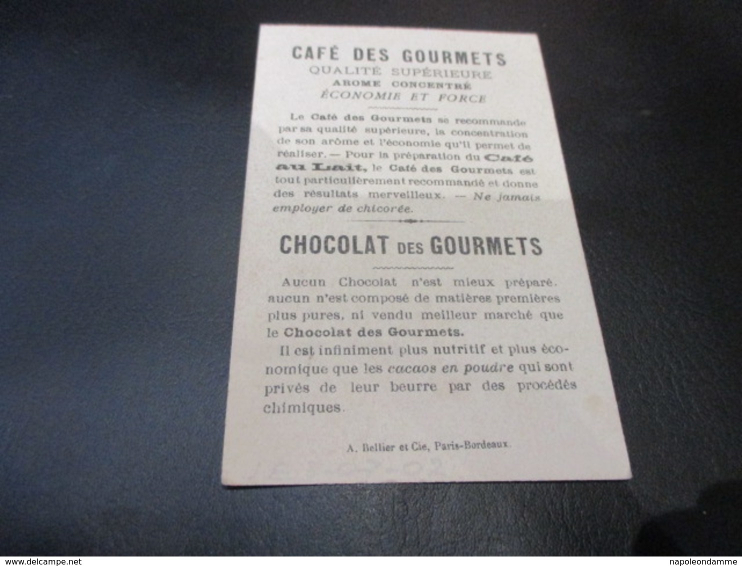 Chromo,Chocolat  Des Gourmets - Other & Unclassified