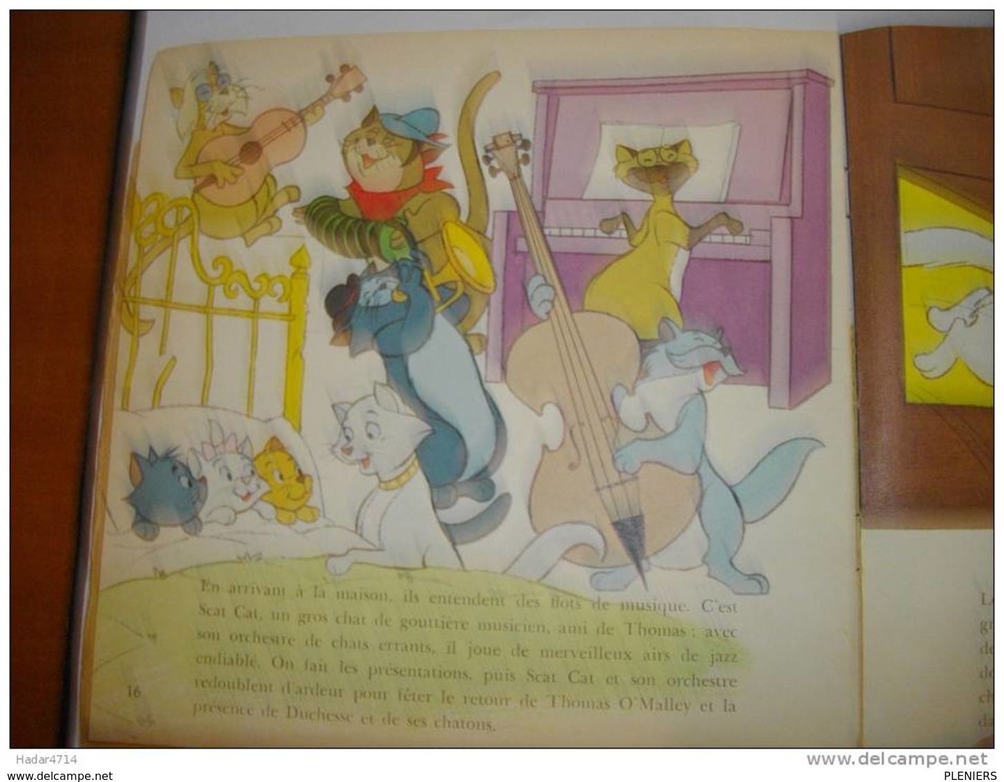 LES ARISTOCHATS LIVRE DISQUE DISNELAND 24 PAGES COULEURS 33 1/3 LONGUE DUREE - Niños