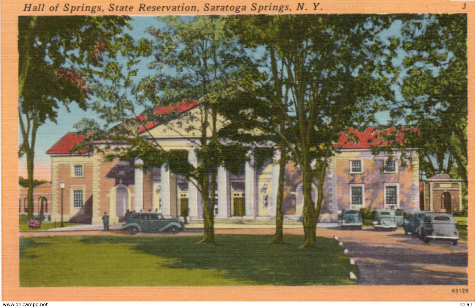 HALL OF SPRINGS-STATE RESERVATION-SARATOGA SPRINGS-N.Y-NON VIAGGIATA - Saratoga Springs