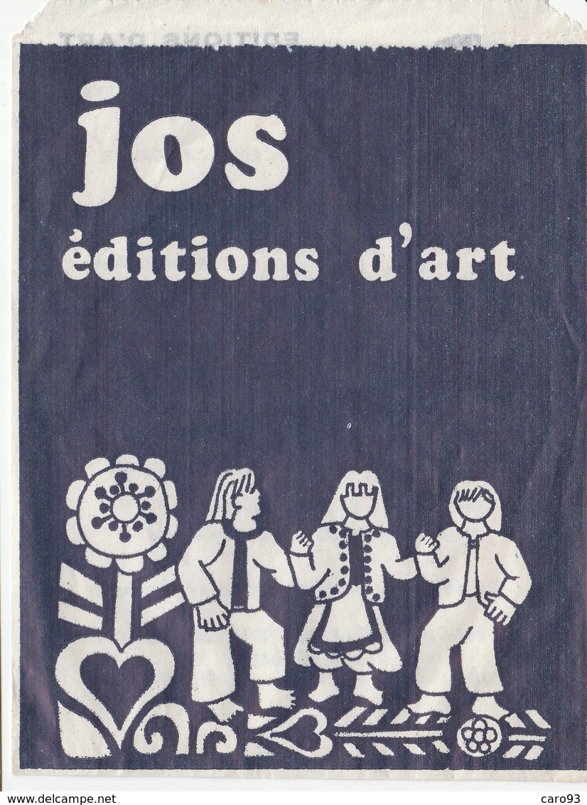 Pochettes D'emballage Anciennes Pour Cartes Postales, Publicité Pour Les Editions D'Art JOS à Châteaulin - Non-classés