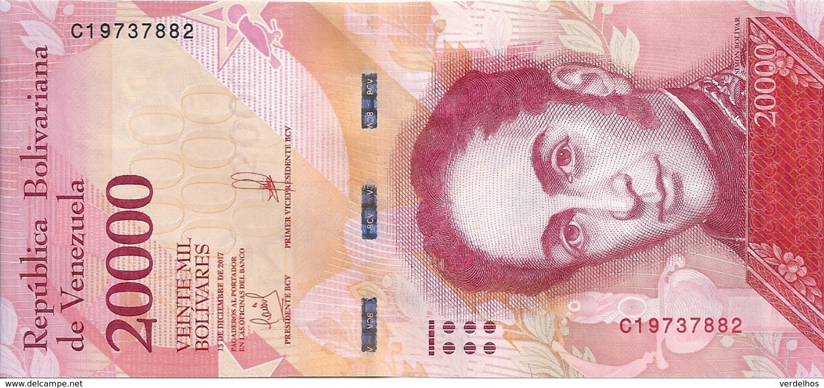 VENEZUELA 20000 BOLIVARES 2017 UNC P 99 B - Venezuela