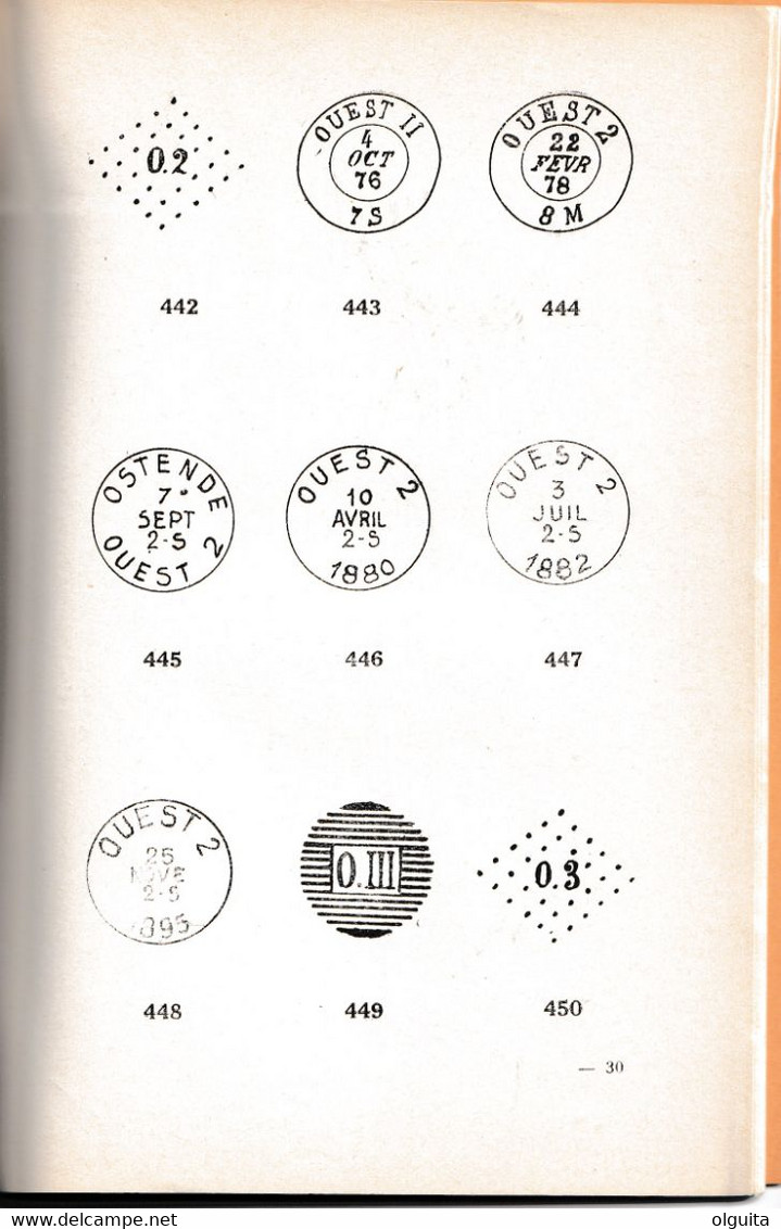 30/948 - Atlas des Oblitérations de Belgique , Complet en 3 fascicules, par André De Cock ,117 pg, 1937/1939 -  Etat TTB