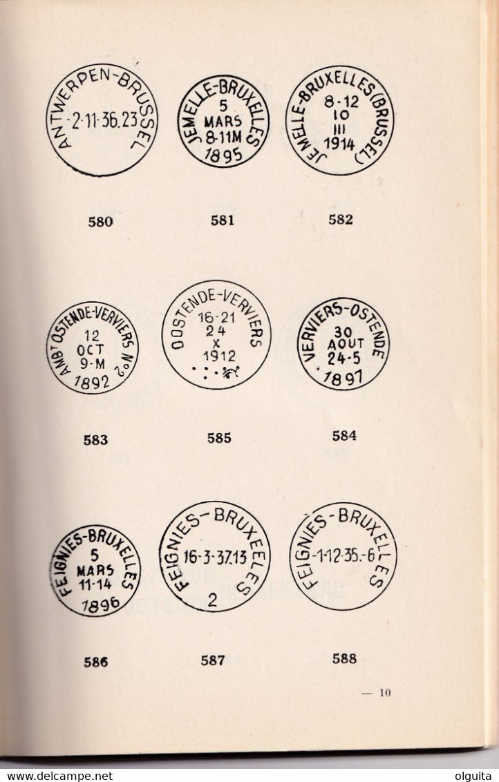 30/948 - Atlas des Oblitérations de Belgique , Complet en 3 fascicules, par André De Cock ,117 pg, 1937/1939 -  Etat TTB