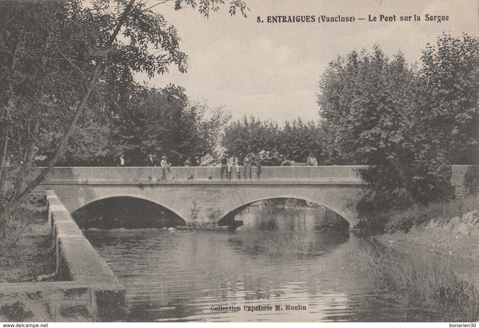 CPA  84  ENTRAIGUES LE PONT SUR LA SORGUE ANIME - Entraigue Sur Sorgue