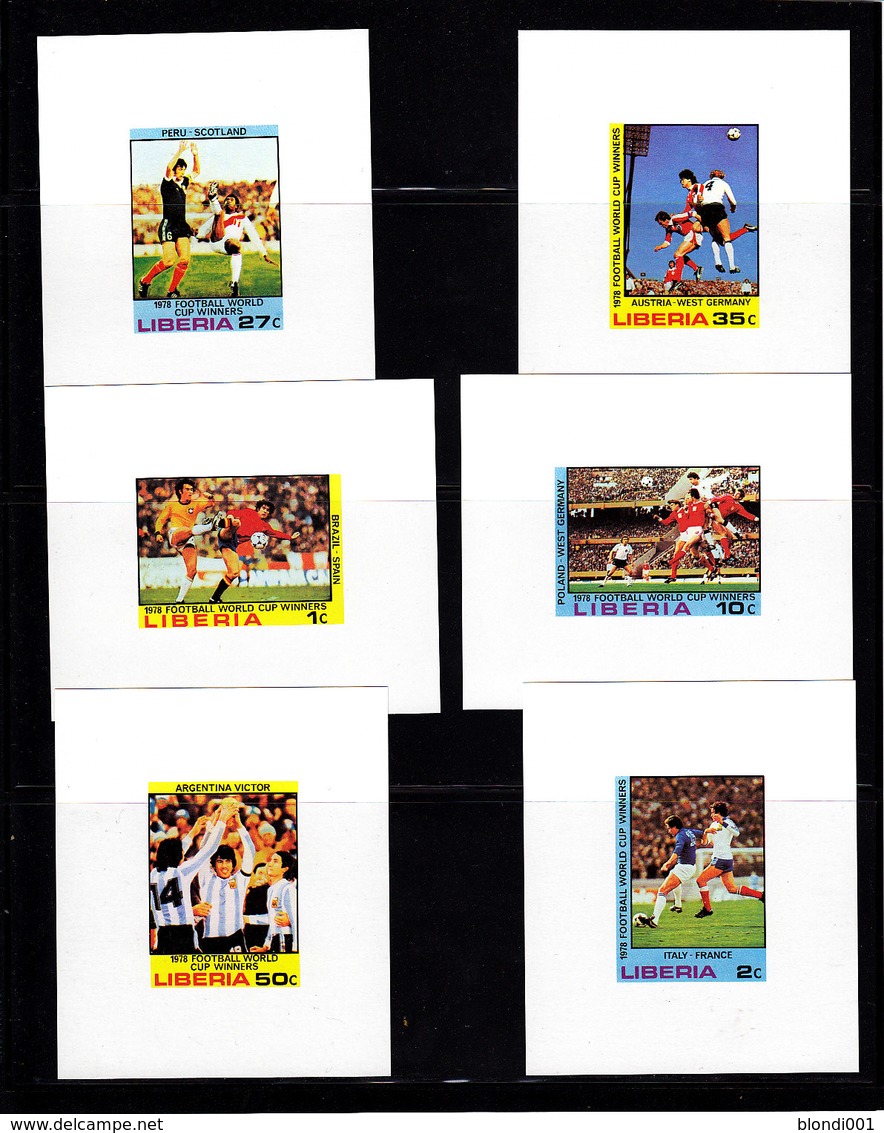 Soccer World Cup 1978 - Football - LIBERIA - 6 S/S De Luxe Imp. MNH - 1978 – Argentina