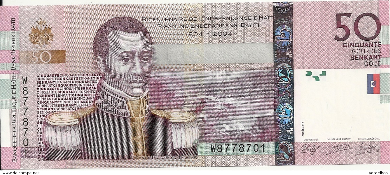 HAITI 50 GOURDES 2014 UNC P 274 E - Haïti