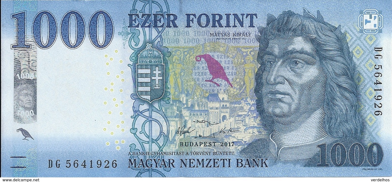 HONGRIE 1000 FORINT 2017 UNC P 203 A - Hongrie