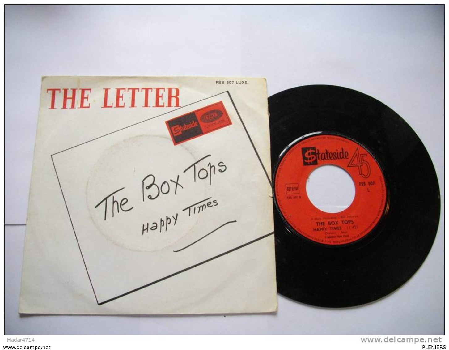 THE LETTER / THE BOX TOPS / HAPPY TIMES / STATESIDE FSS 507 LUXE / 45 TOURS - World Music