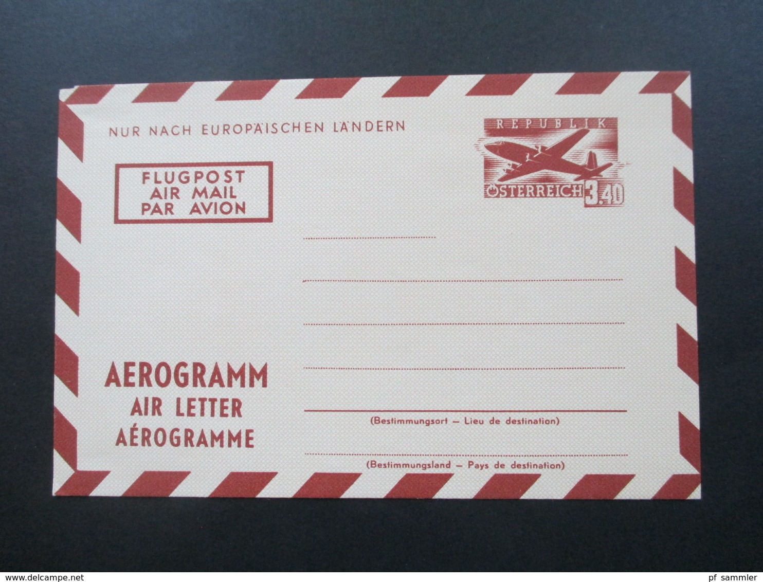 Österreich 1950 / 60er Jahre Aerogramm 7 Stück Teilweise IFA Und WIPA Zudrucke! 6x Ungebraucht Und 1x FDC Einschreiben - Other & Unclassified