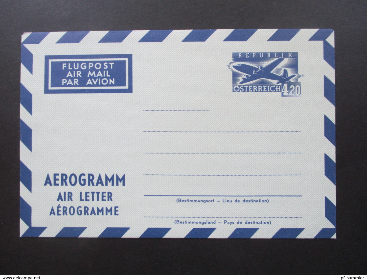 Österreich 1950 / 60er Jahre Aerogramm 7 Stück teilweise IFA und WIPA Zudrucke! 6x ungebraucht und 1x FDC Einschreiben