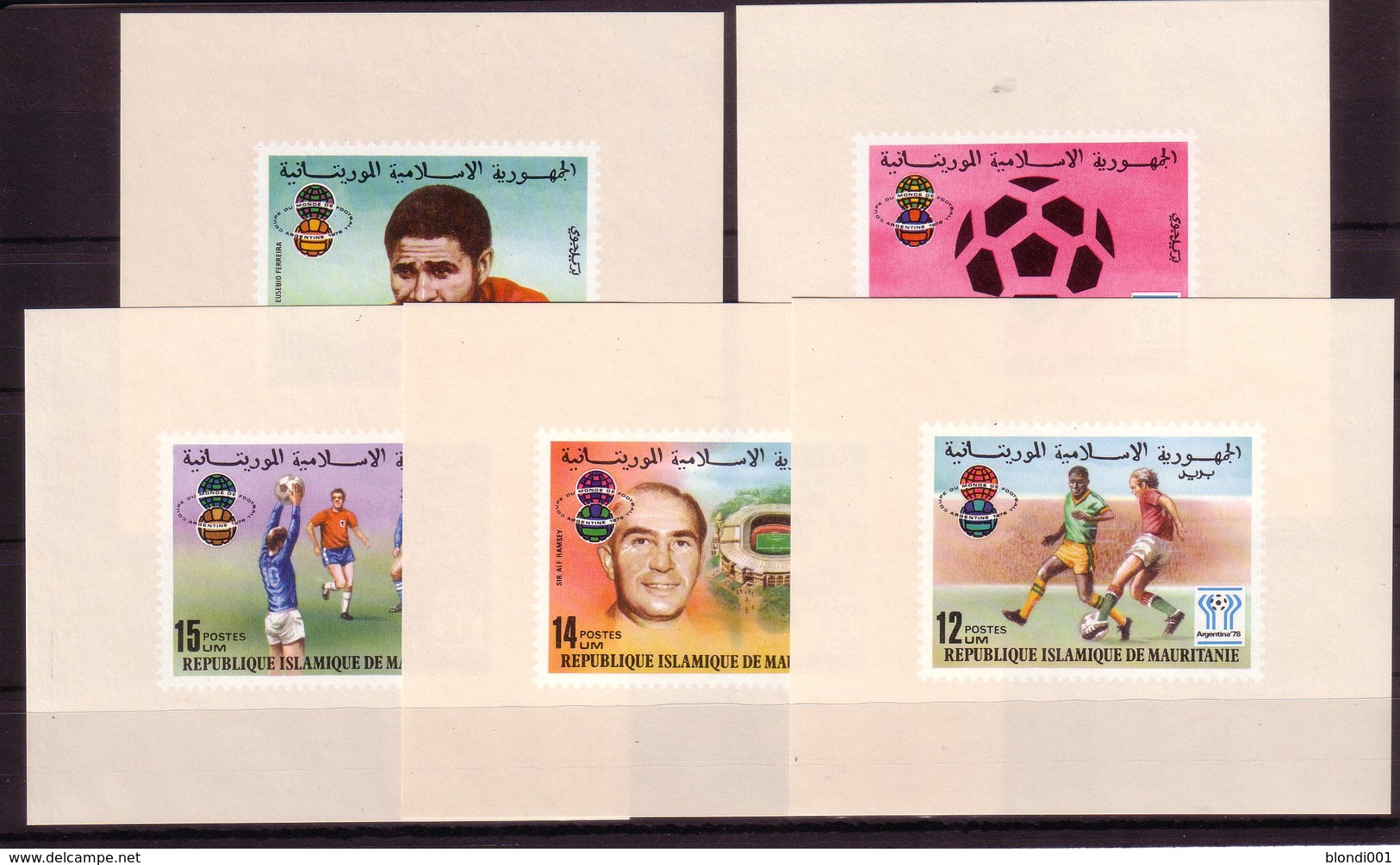 Soccer World Cup 1978 - Football - MAURITANIE - 5 S/S Imp. MNH - 1978 – Argentina