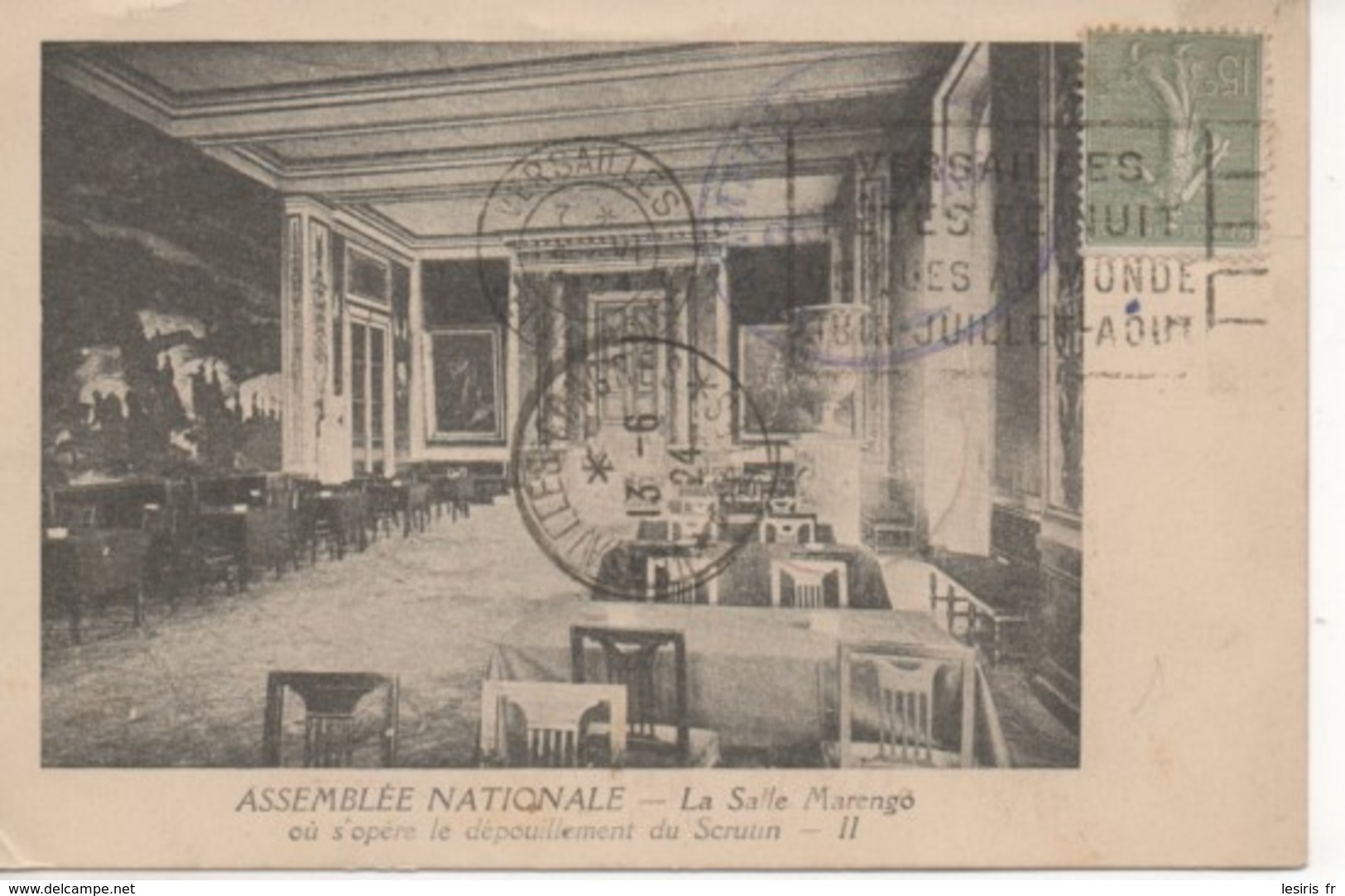 C.P.A.- PARIS - ASSEMBLÉE NATIONALE - LA SALLE MARENGO OU S’OPÈRE LE DÉPOUILLEMENT DU SCRUTIN - II - SÉANCE DU 13/6/1924 - Otros Monumentos