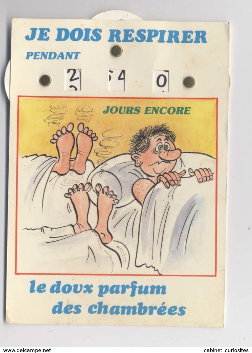 CARTE A SYSTÈME - Le Doux Parfum Des Chambrées - Nombre De Jours - Humour Militaire - Calendrier De Classe - Humoristiques