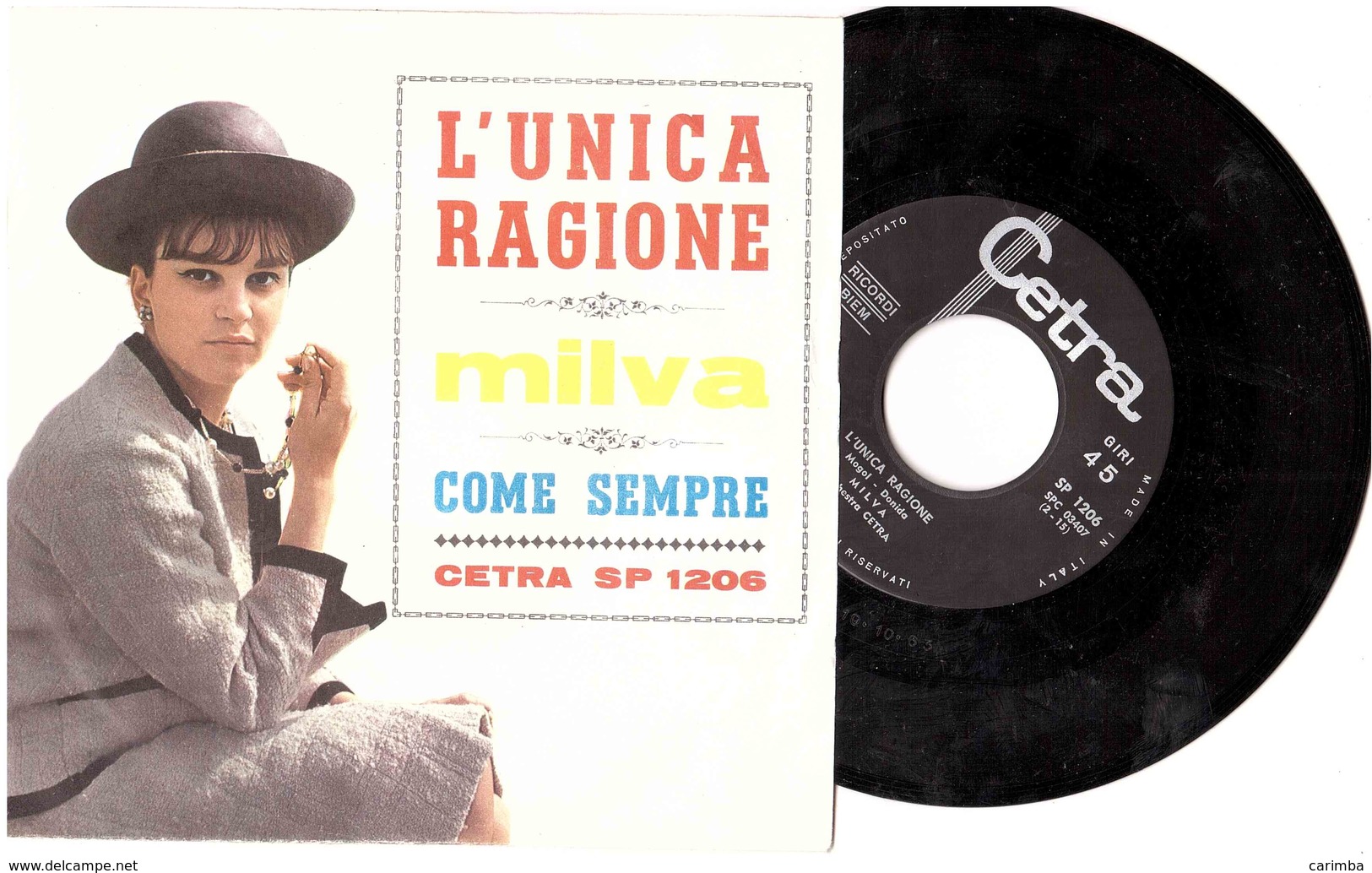 MILVA L'UNICA RAGIONE   COME SEMPRE - Disco, Pop