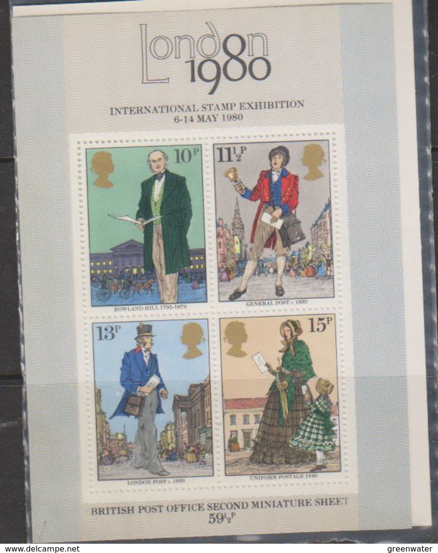 Great Britain 1980 London 1980 M/s ** Mnh (43469) - Blokken & Velletjes