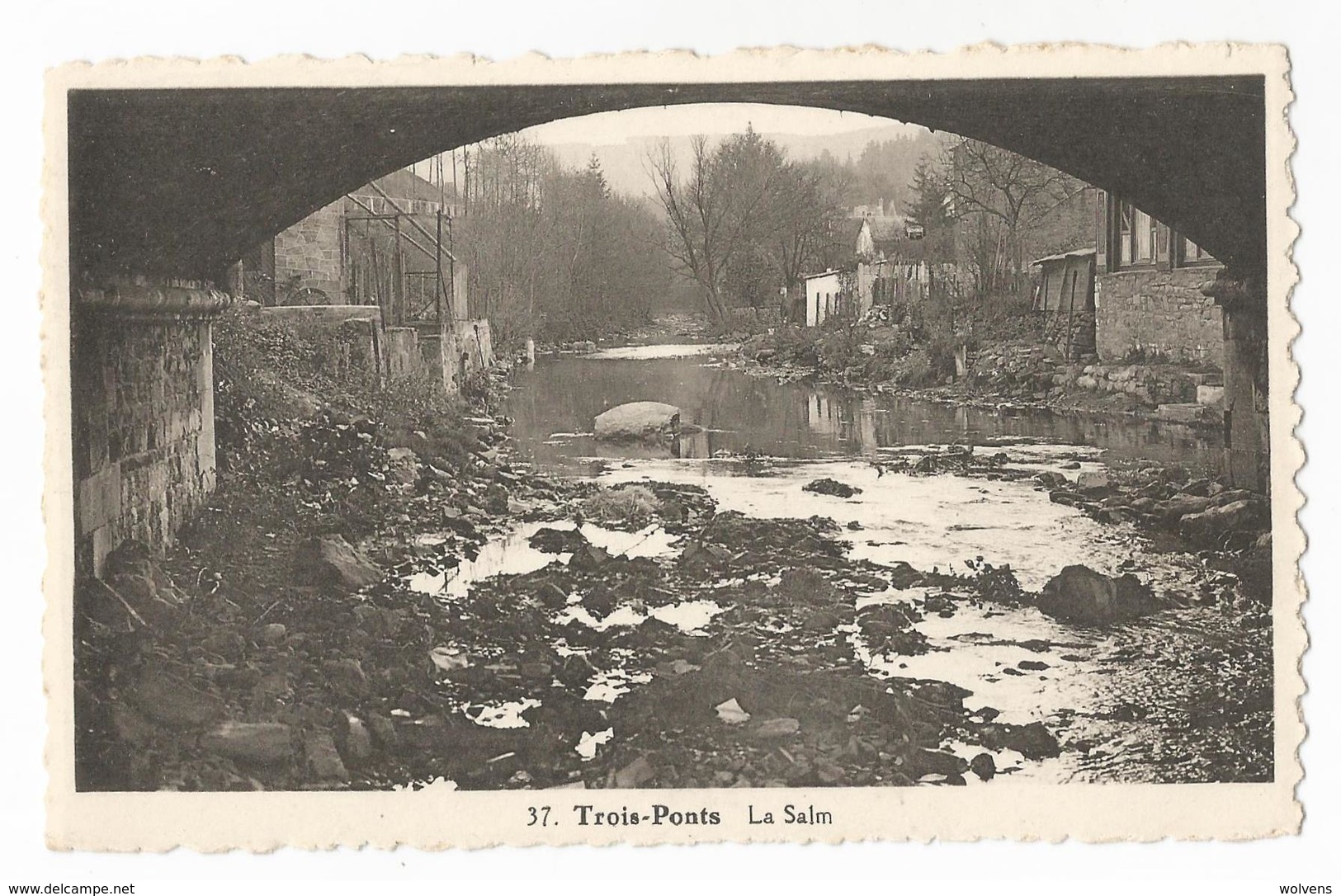 Trois-Ponts La Salm Carte Postale Ancienne - Trois-Ponts