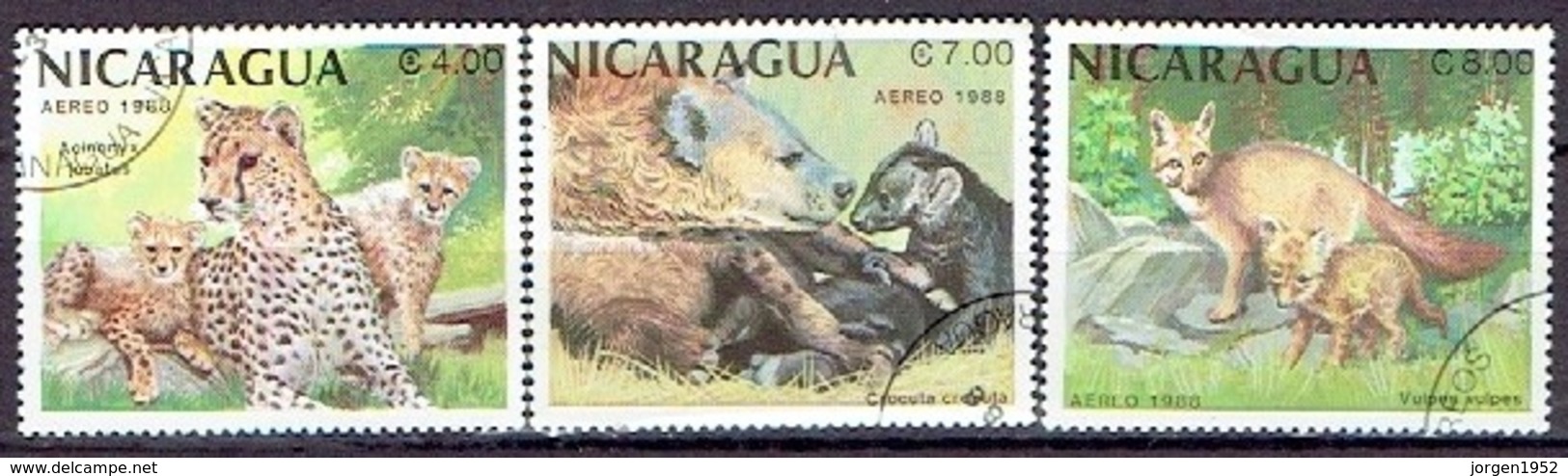 NICARAGUA # FROM 1988 STAMPWORLD 2931-33 - Nicaragua