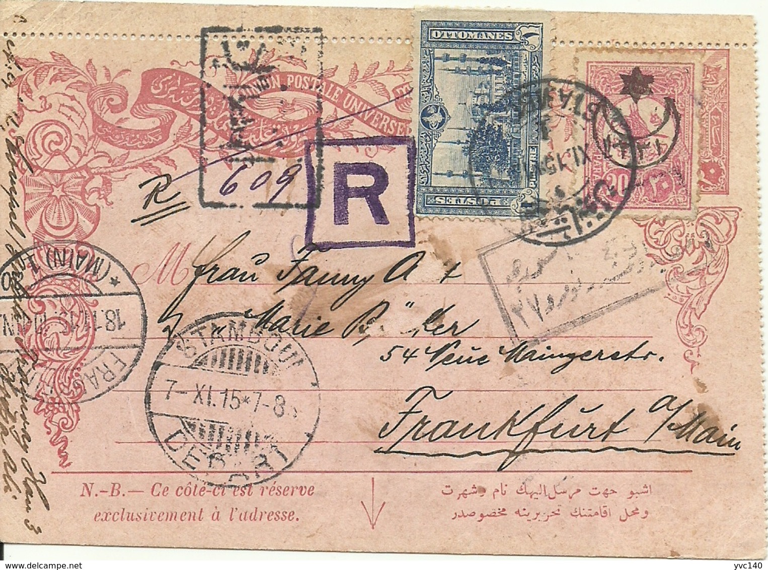 Turkey; Ottoman Lettercard Used As A Formular By Adding Stamps - Storia Postale