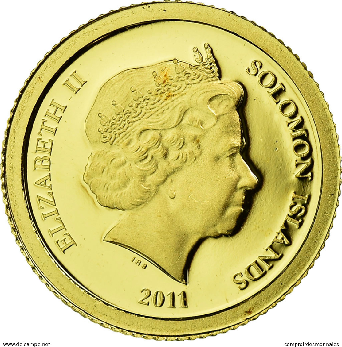 Monnaie, Îles Salomon, Elizabeth II, Jardins Suspendus De Babylone, 5 Dollars - Solomon Islands