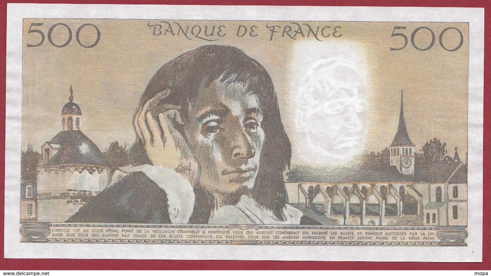 500 Francs "Pascal" Du 06/01/1983.Q ----VF/SUP-----ALPH W.182 - 500 F 1968-1993 ''Pascal''