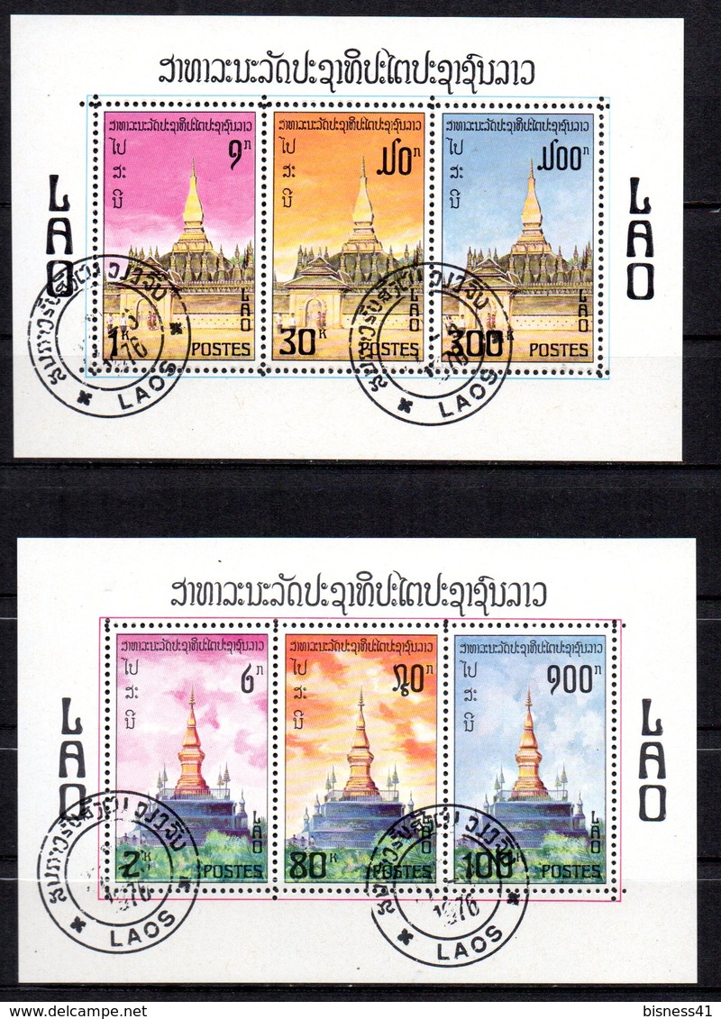 Col15  Laos Asie 1976 Bloc  N° BF 50 Et 51 Oblitéré Used , Cote : 14,00 Euro - Laos