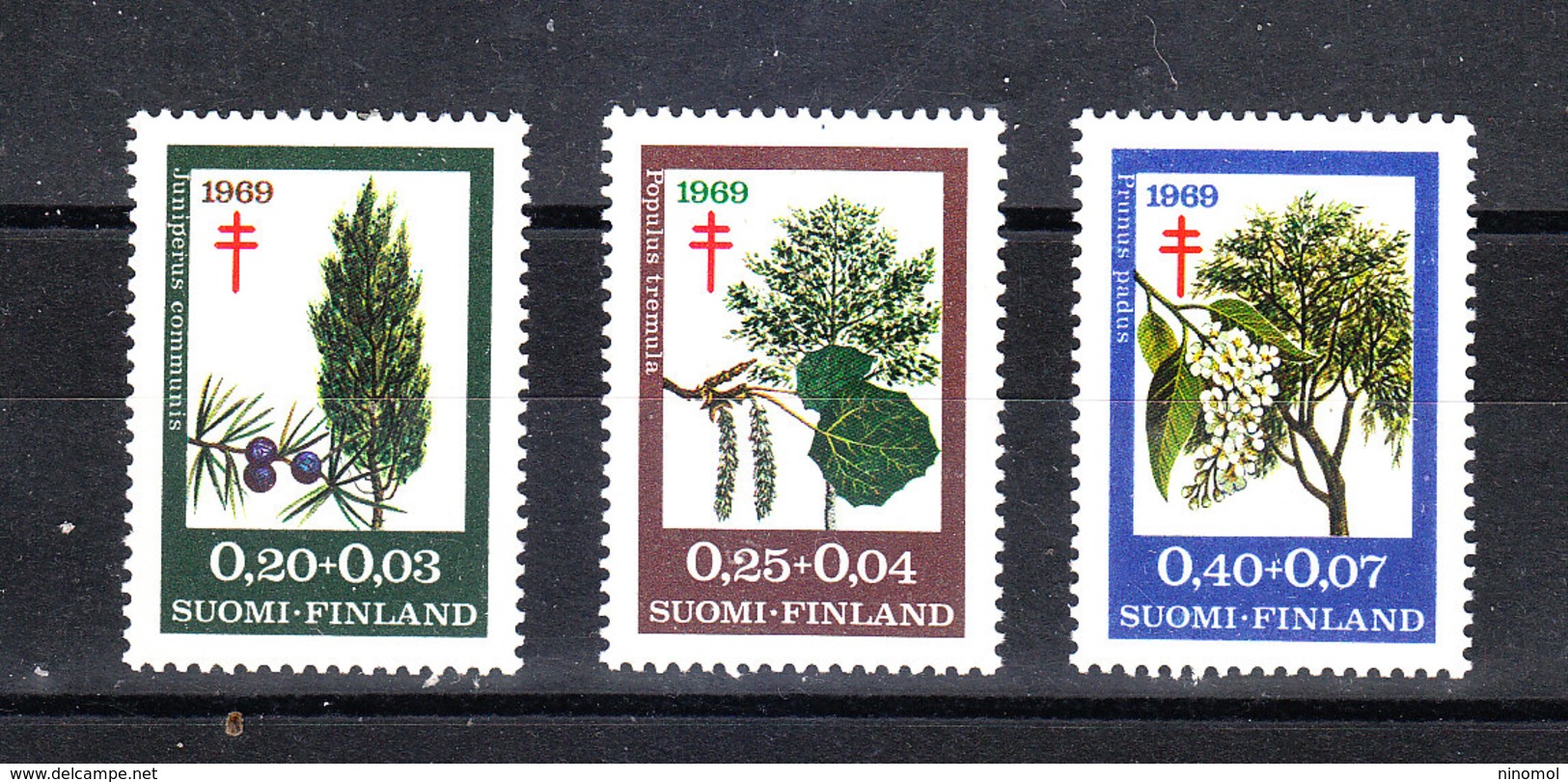 Finlandia  - 1967. Serie " Alberi " Per Antitubercolosi. "Trees" Series For Antituberculosis. MNH Complete - Medicina