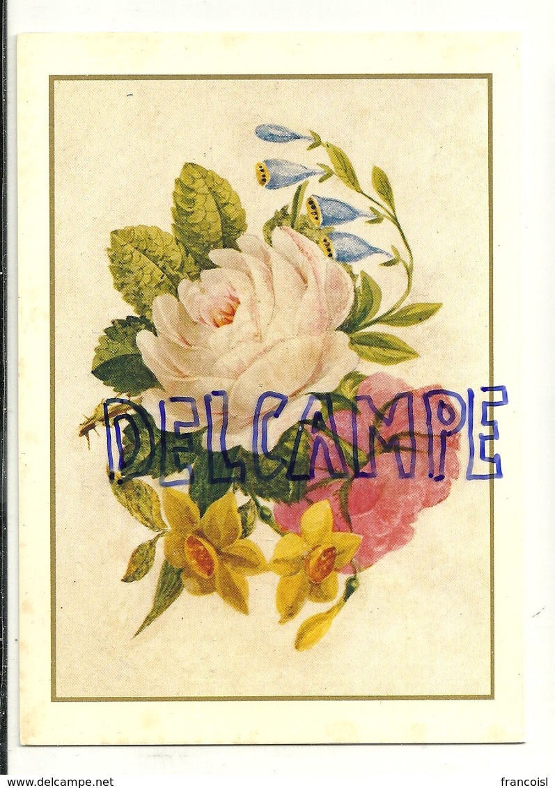 Carte Double. Bouquet De Fleurs. From The Morton-Sale Collection. Ling's Cards - Autres & Non Classés