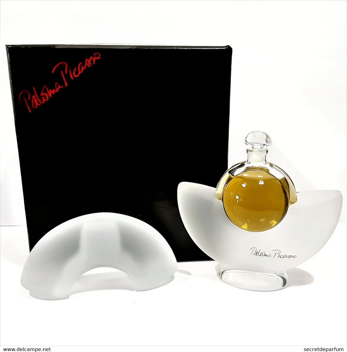 Factices   PALOMA PICASSO  En Verre Blanc Poli Et Sa Boite Coffret Noire - Facticios