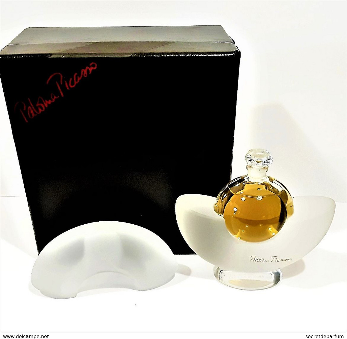 Factices   PALOMA PICASSO  En Verre Blanc Poli Et Sa Boite Coffret Noire - Dekoflaschen - Factisen