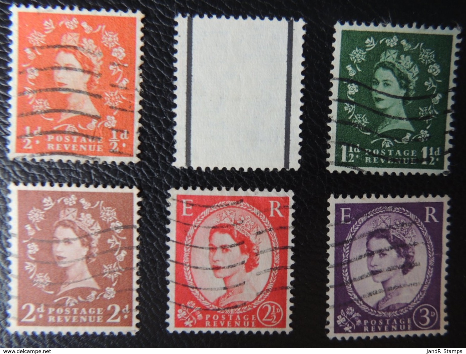 GREAT BRITAIN QEII 1957-59 WILDINGS GRAPHITE LINE SG561-566 SET 6 VALUES GB - Neufs