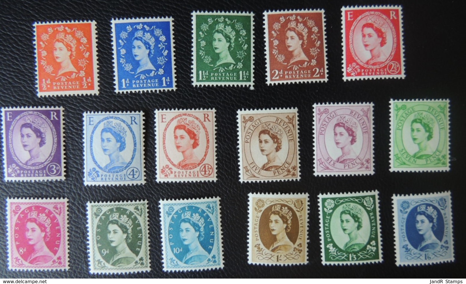 GREAT BRITAIN QEII 1958-65 WILDINGS MULTIPLE CROWN MNH SG570-586  GB - Unused Stamps