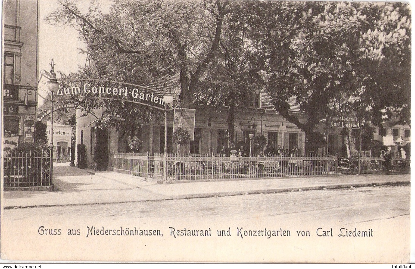 Berlin NIEDERSCHÖNHAUSEN Pankow Restaurant Konzertgarten Carl Liedemit Gelaufen? - Pankow