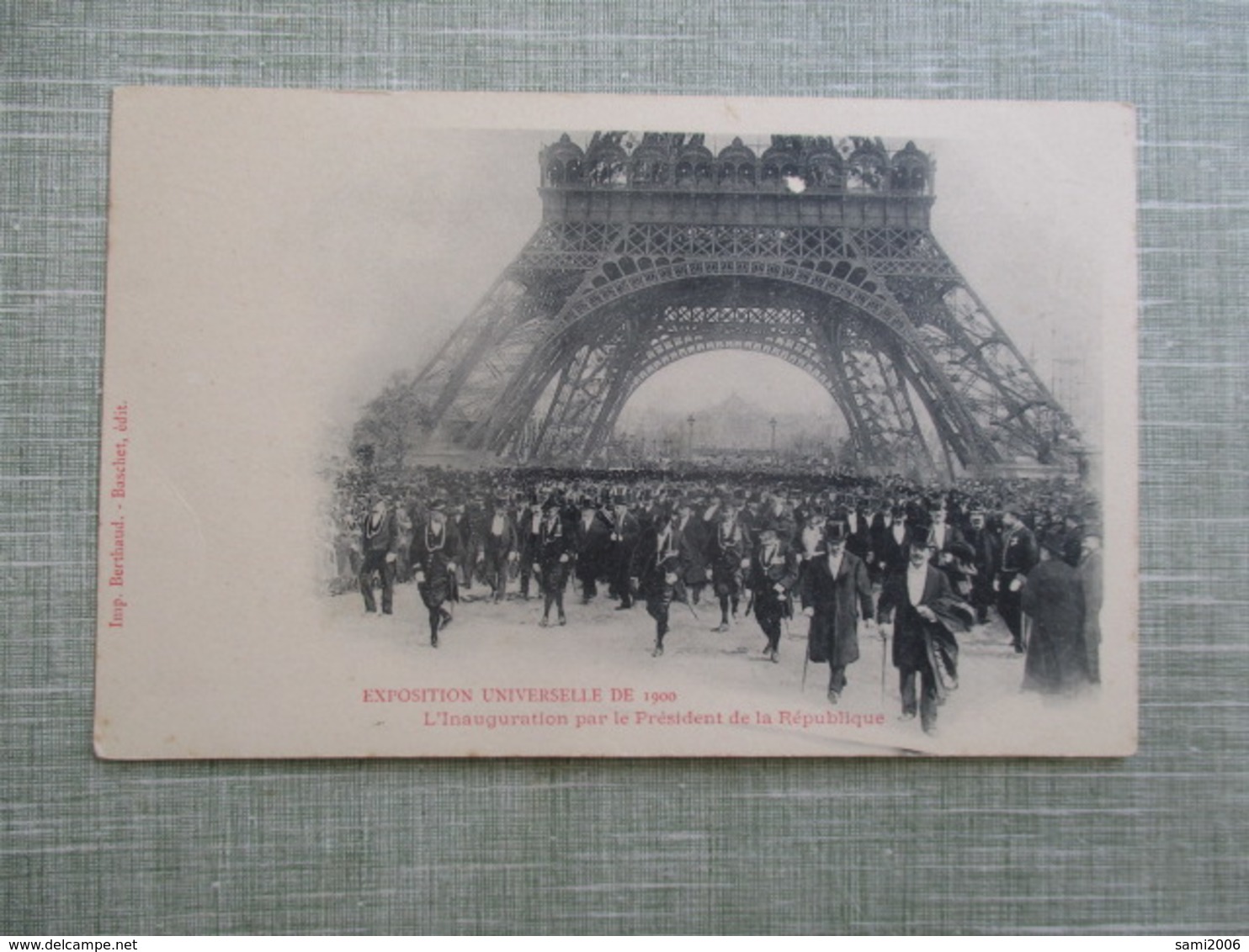 CPA 75 PARIS EXPOSITION UNIVERSELLE DE 1900 TOUR EIFFEL FOULE  ANIMEE - Expositions