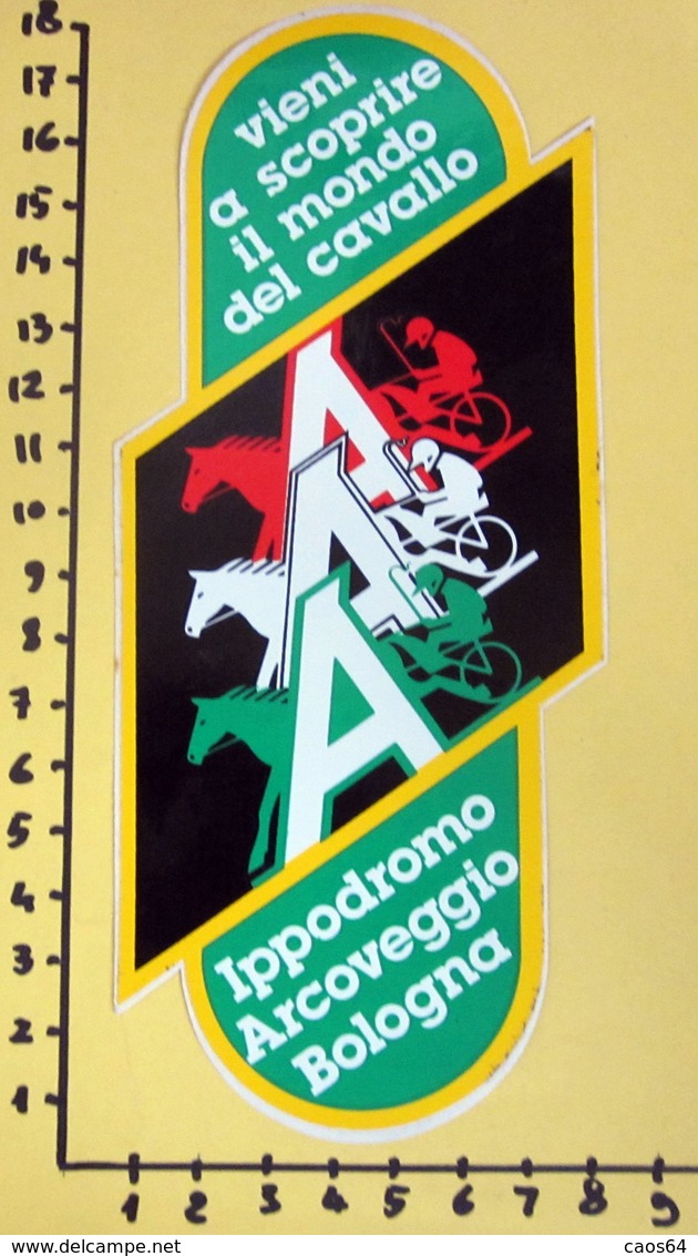 IPPODROMO ARCOVEGGIO BOLOGNA  ADESIVO STICKER  VINTAGE NEW ORIGINAL - Stickers