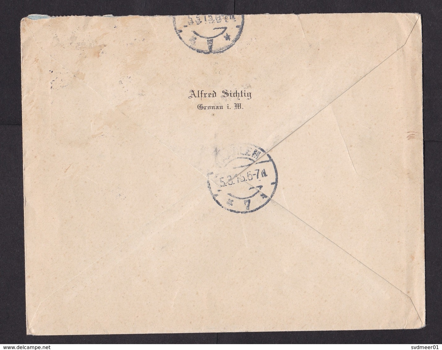 Germany: Cover To Netherlands, 1915, 1 Stamp, Censored, Censor Cancel Gronau PK, WW1 (minor Damage, See Scan) - Brieven En Documenten