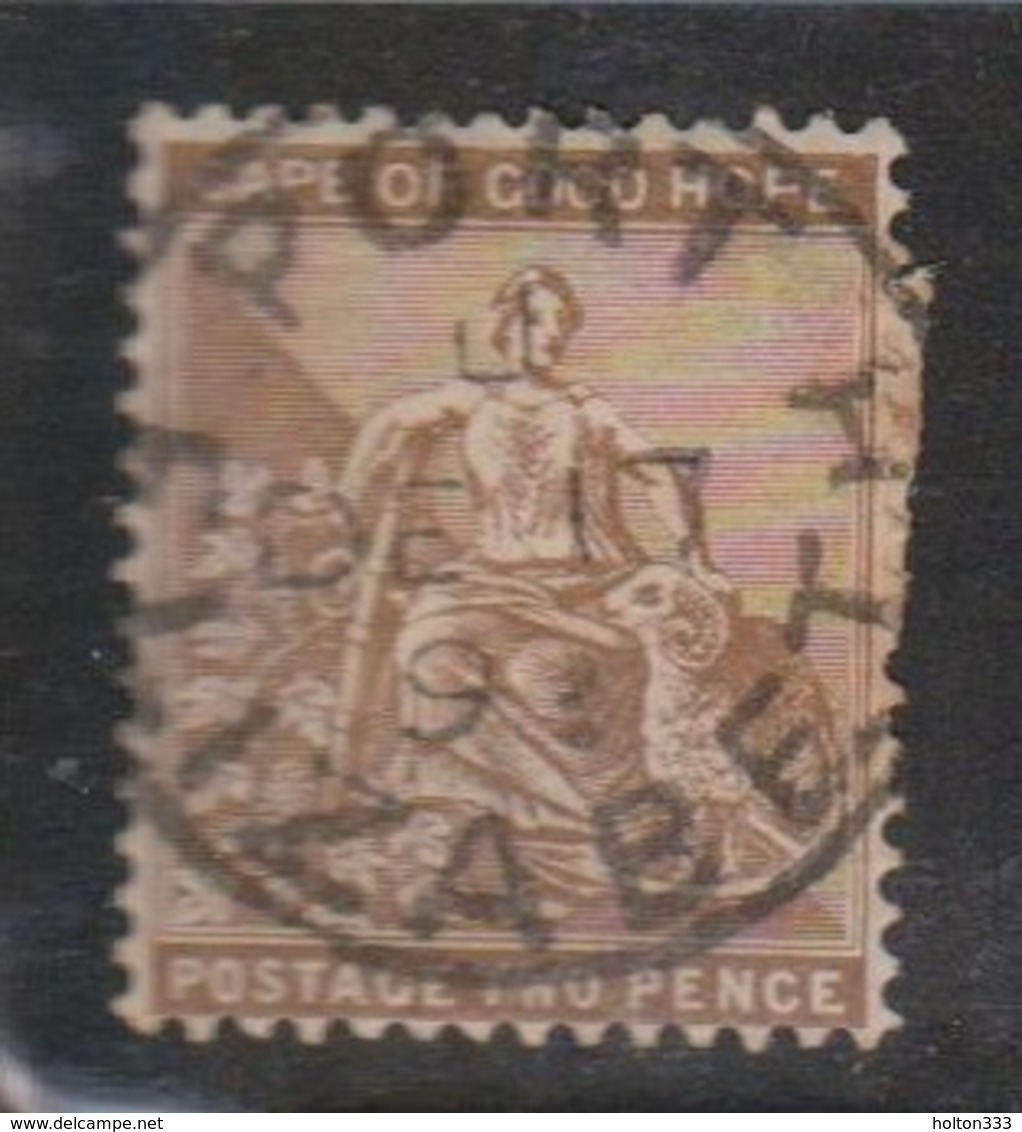 CAPE OF GOOD HOPE Scott # 44 Used - Hope & Symbols - Nice Cancel - Cape Of Good Hope (1853-1904)