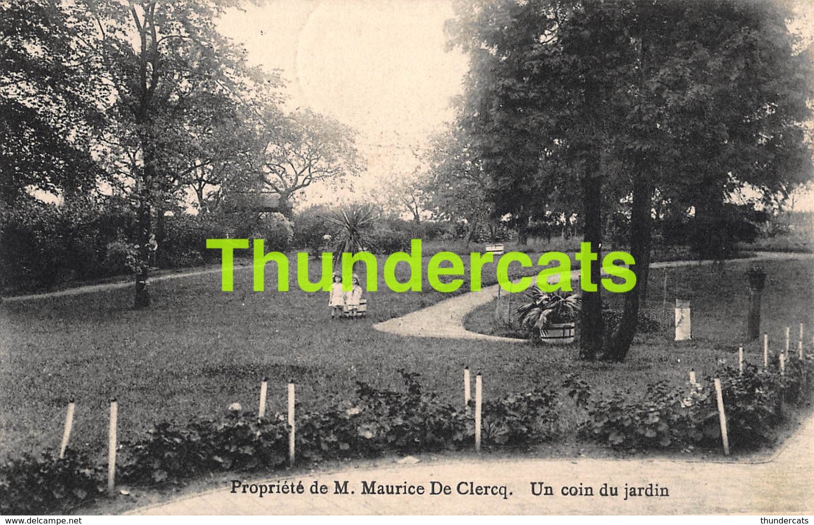 CPA ANSEGHEM ANZEGEM PROPRIETE DE M MAURICE DE CLERCQ UN COIN DU JARDIN - Anzegem