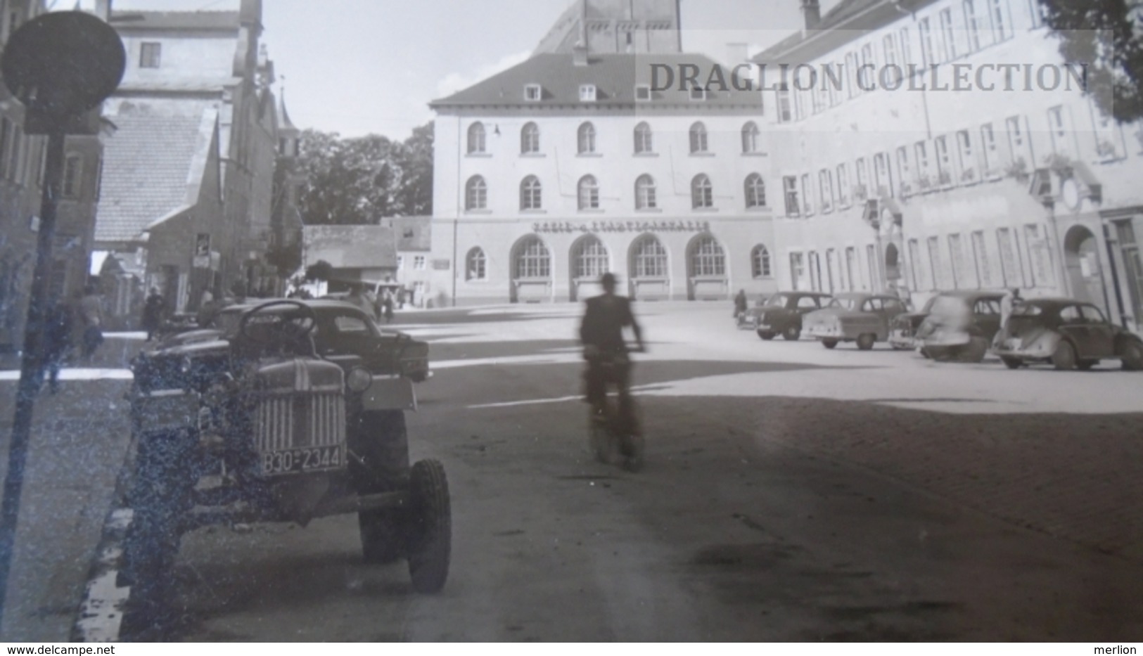 D165141 Ansichtskarte Erding - FOTO Zeiler - 1956 - Tractor -Traktor -automobile  VW - Erding