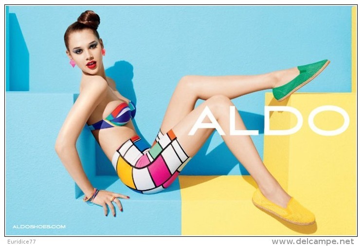 ALDO Advertising Postcad Sexy Girl - Size 15x10 Cm. Aprox. - Publicidad