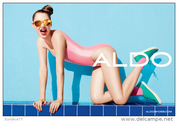 ALDO Advertising Postcad Sexy Girl - Size 15x10 Cm. Aprox. - Publicidad