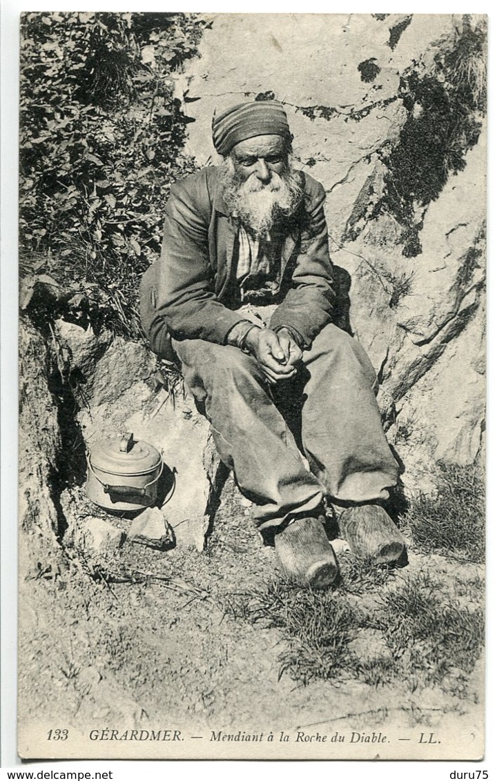 CPA 1908 * GERARDMER  Mendiant à La Roche Du Diable ( Gros Plan ) - Gerardmer